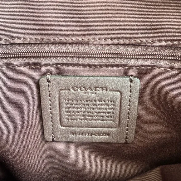 Coach Kacey crossbody bag dark green pebbled leather gunmetal hardware - Picture 9 of 12